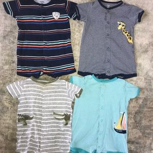 4 Carters 9 month onesies